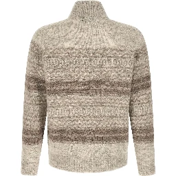 Beige Alpaca Leather Cardigan