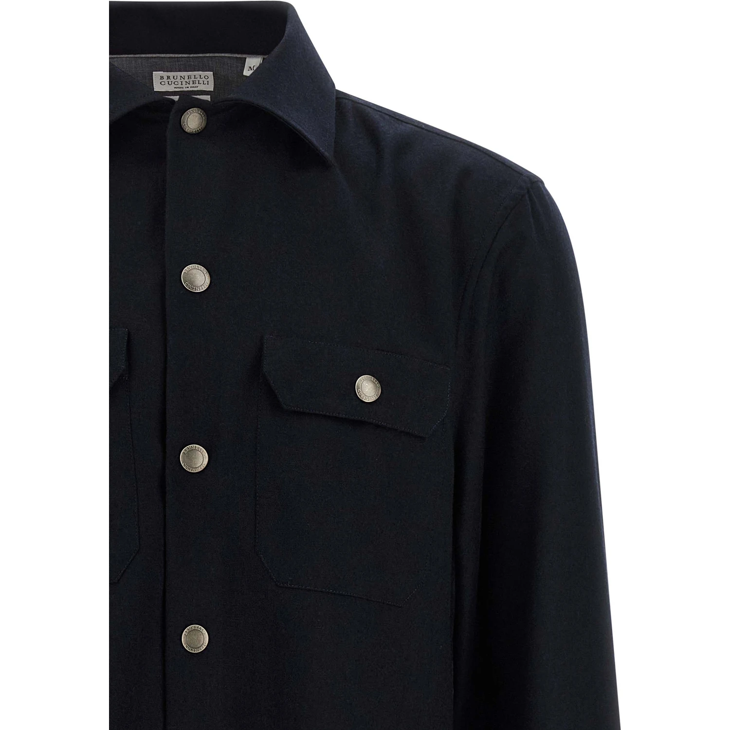Blue Virgin Wool Blouse