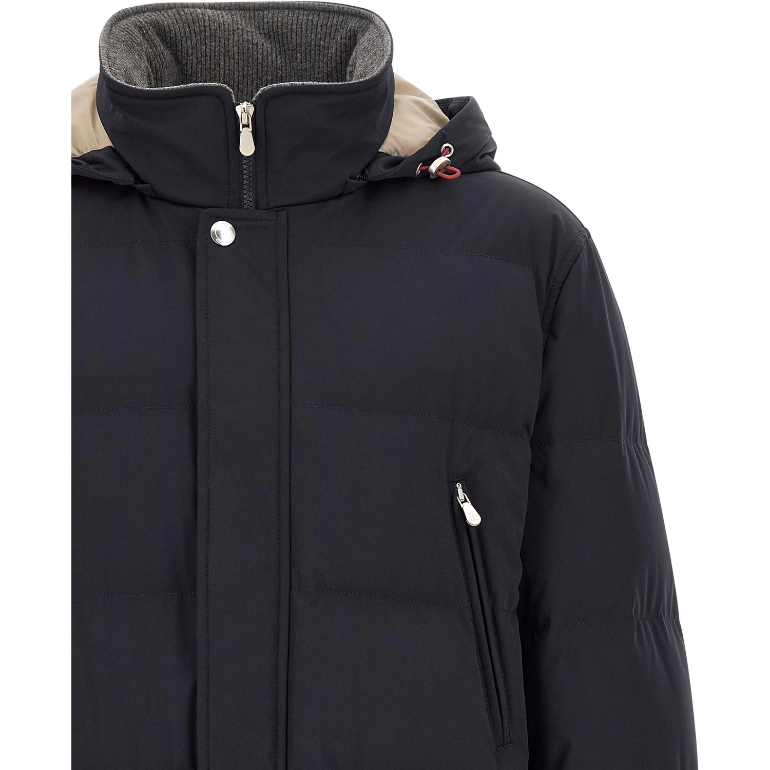 Blue Polyamide Parka