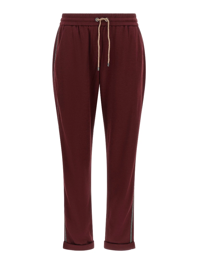 Bordeaux Cotton Joggers (Workout Pants)