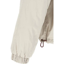 White Polyester Shell Jacket