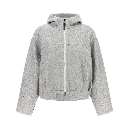 Gray Cotton Hoodie