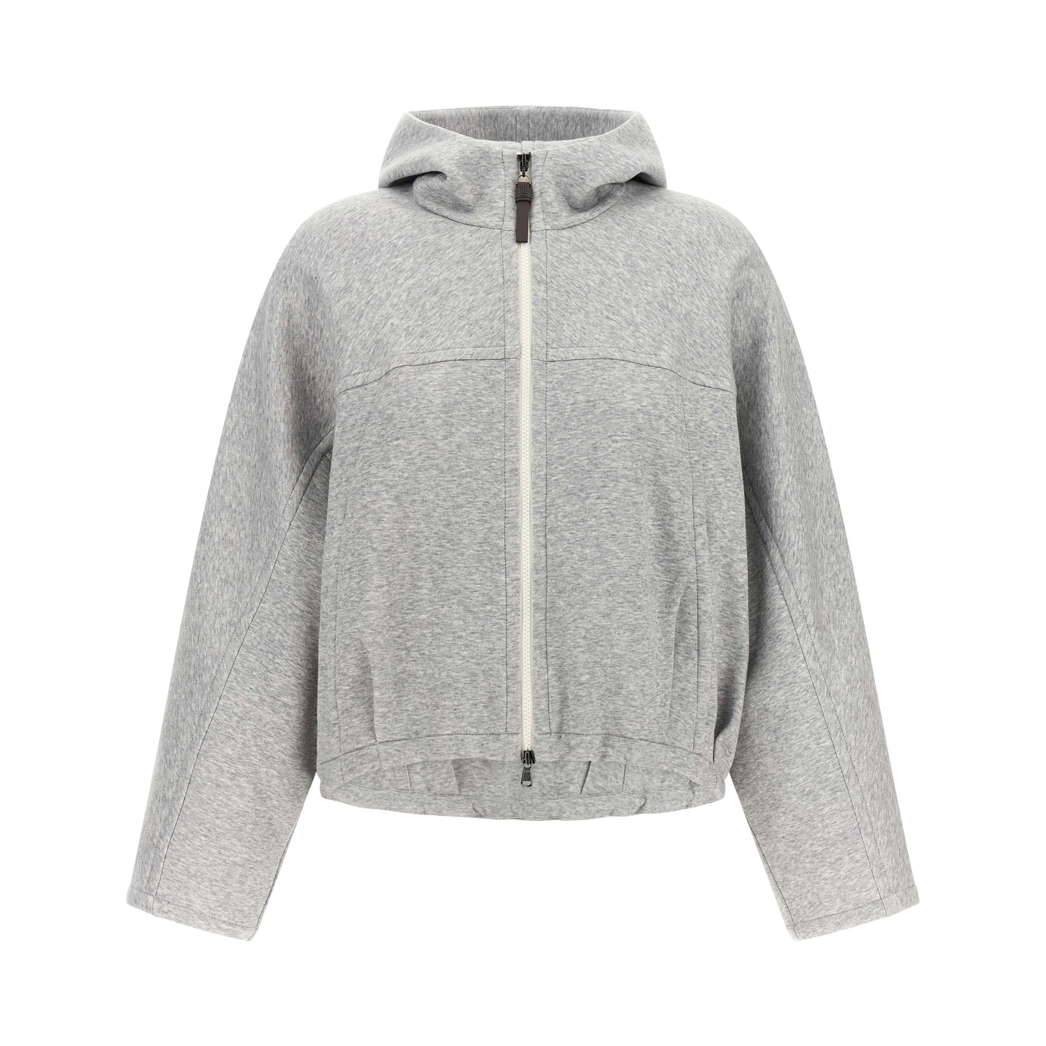 Gray Cotton Hoodie