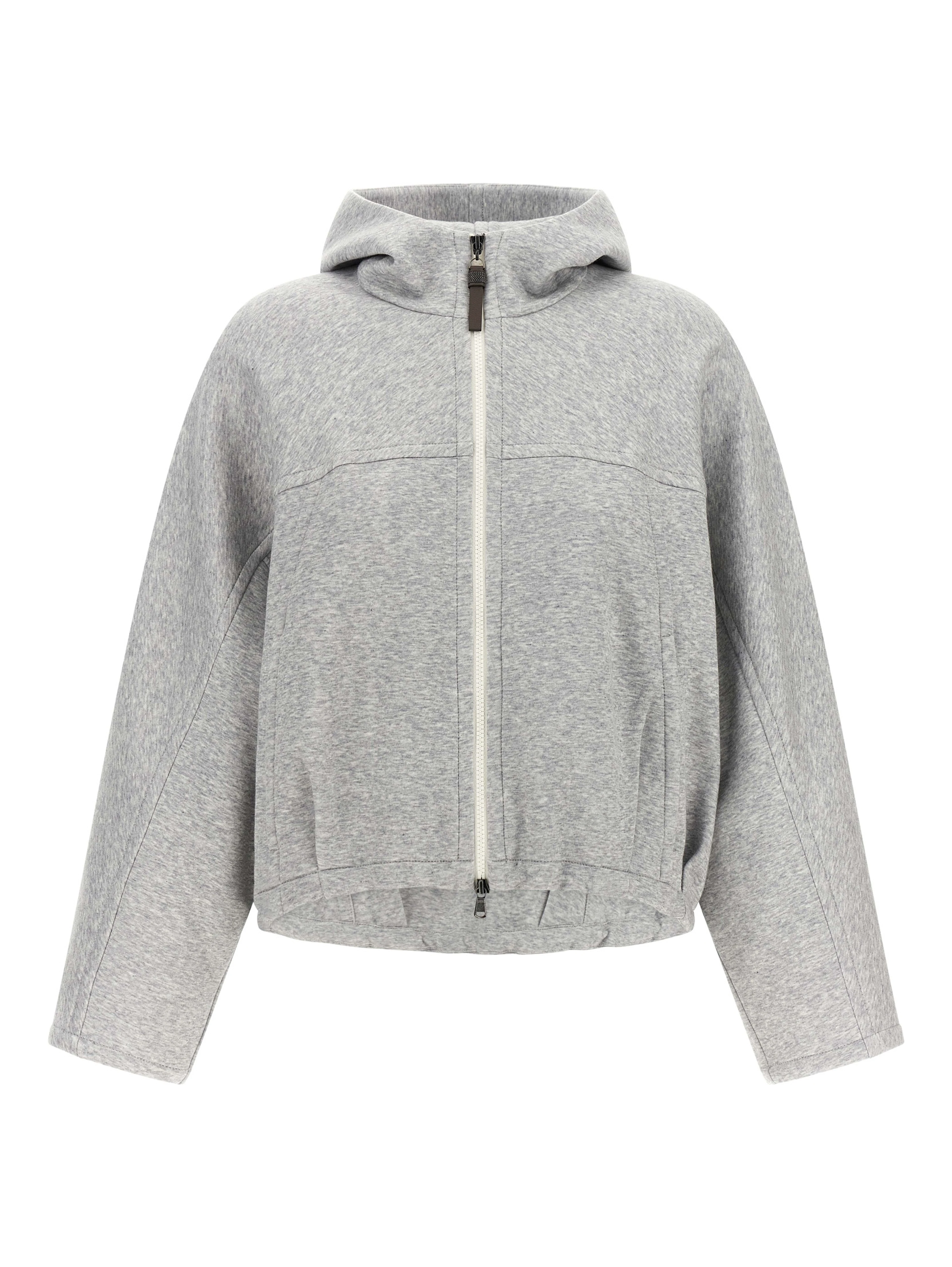 Gray Cotton Hoodie