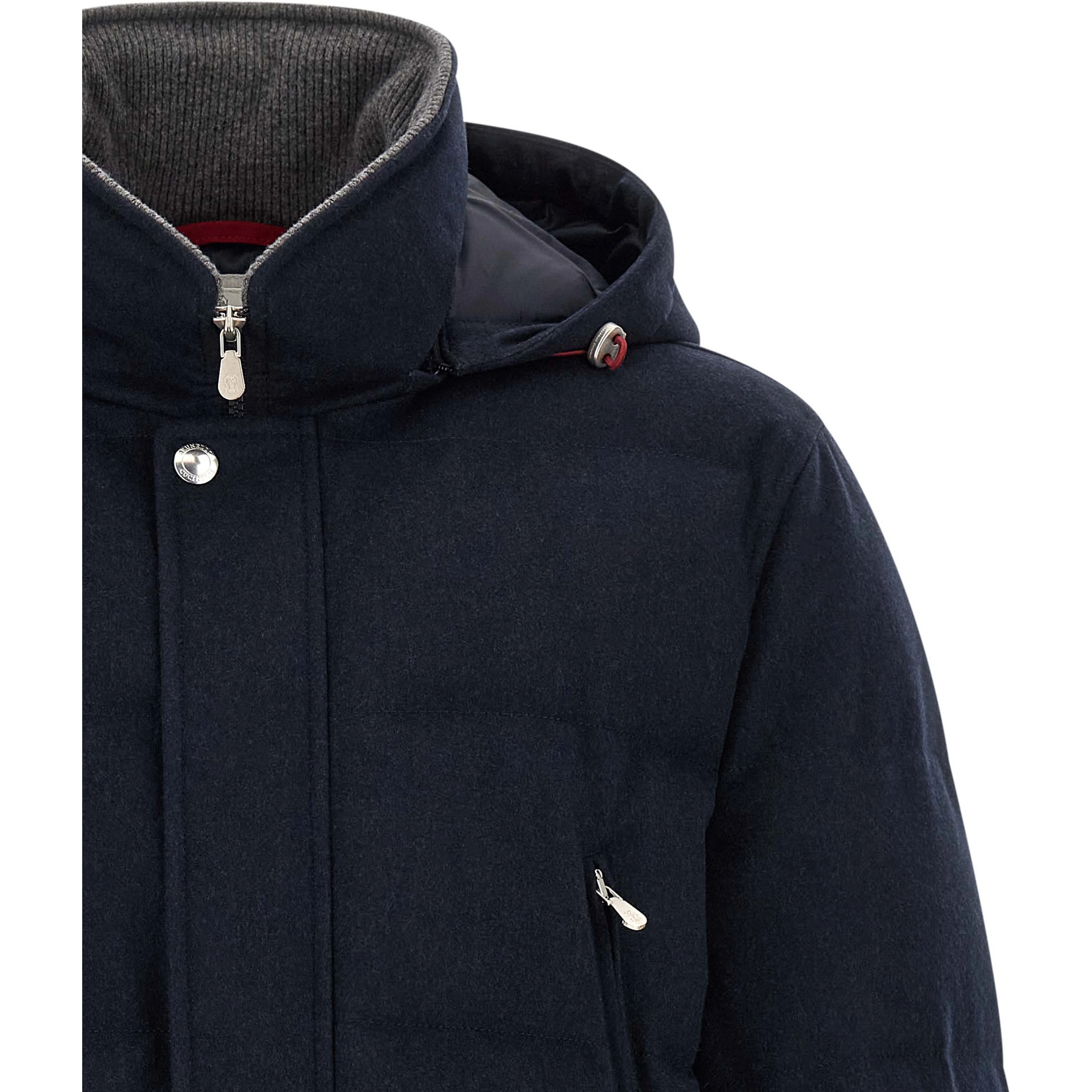 Blue Wool Parka
