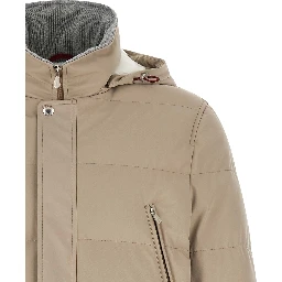 Beige Polyamide Parka