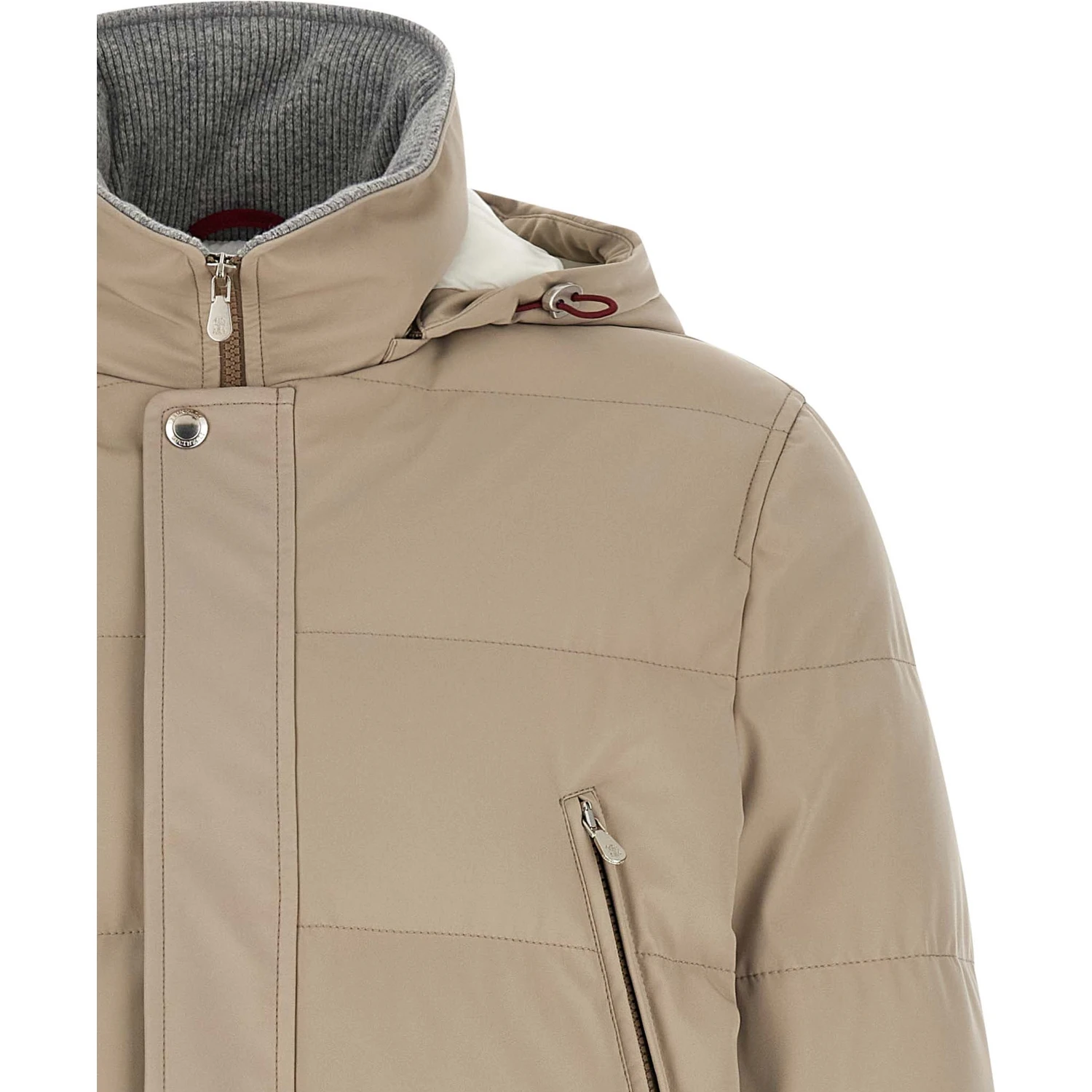 Beige Polyamide Parka