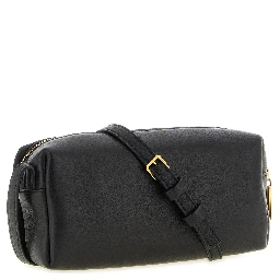Black Calfskin Crossbody Bag