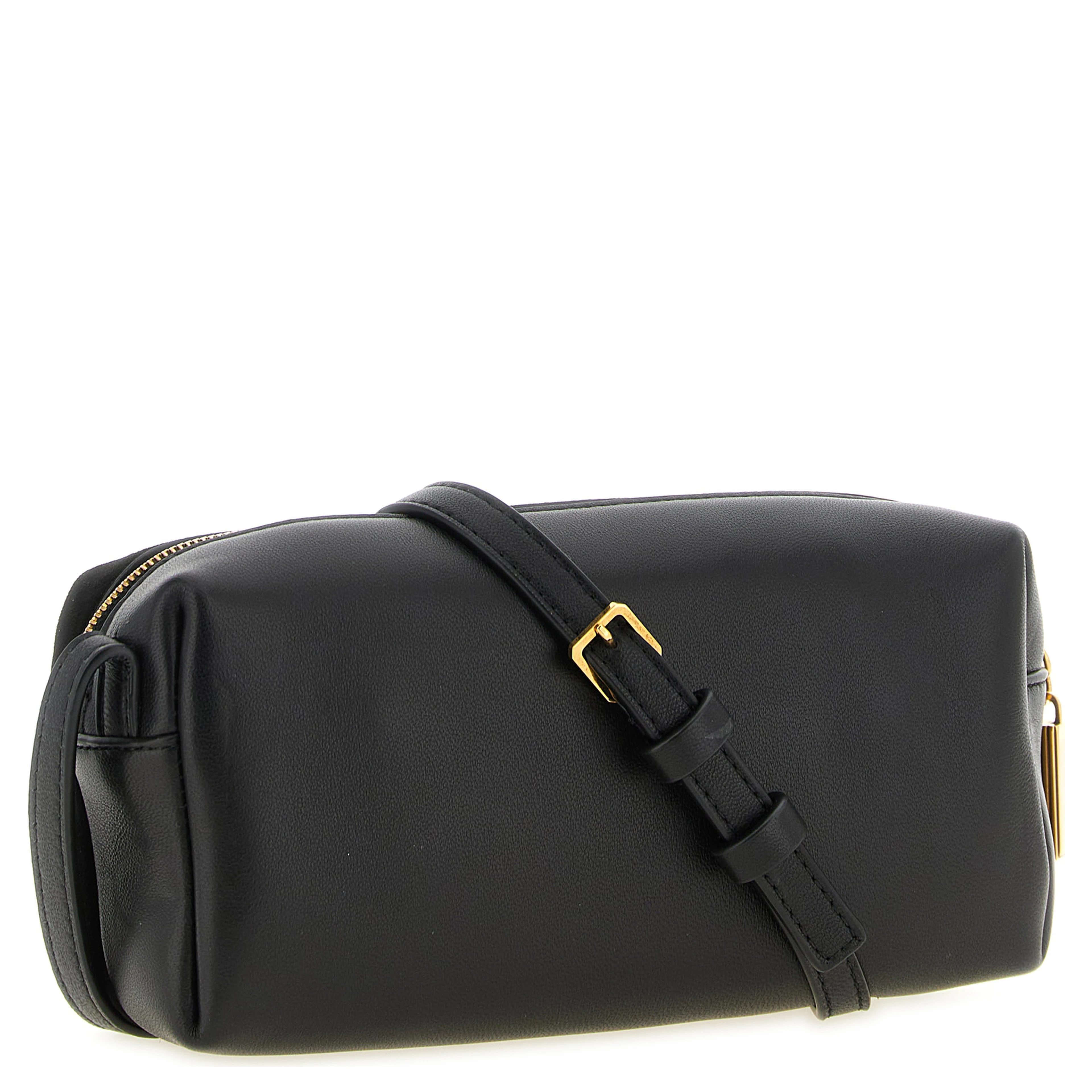 Black Calfskin Crossbody Bag