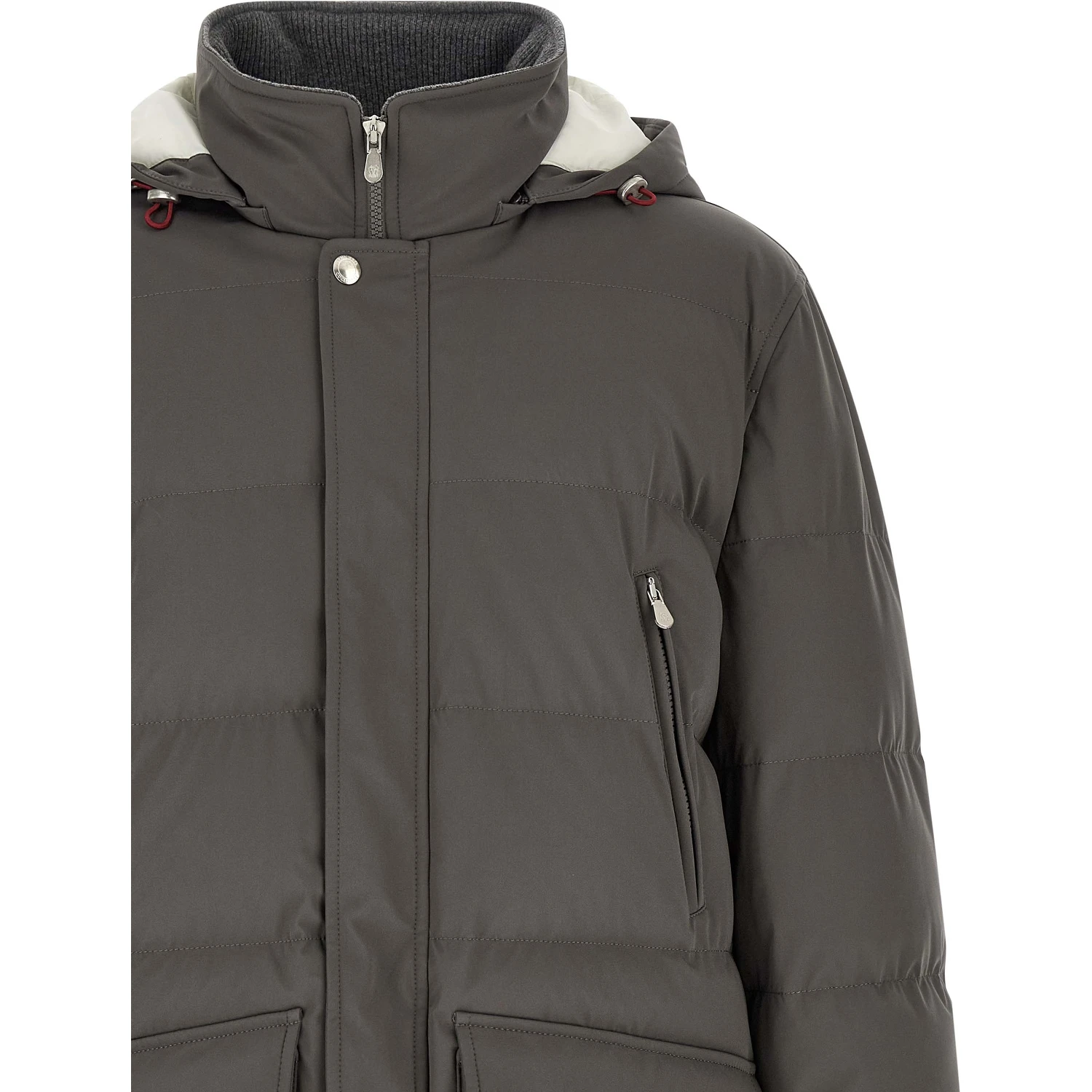 Gray Polyamide Parka
