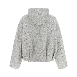 Gray Cotton Hoodie