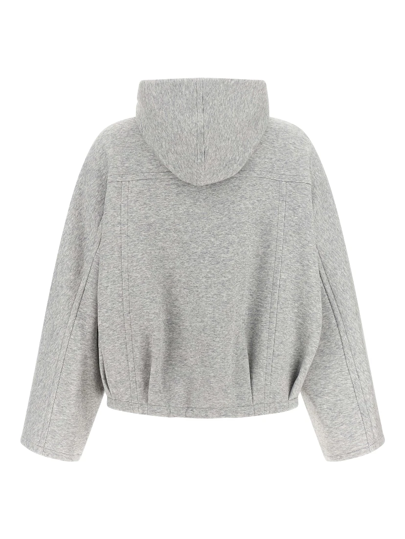 Gray Cotton Hoodie