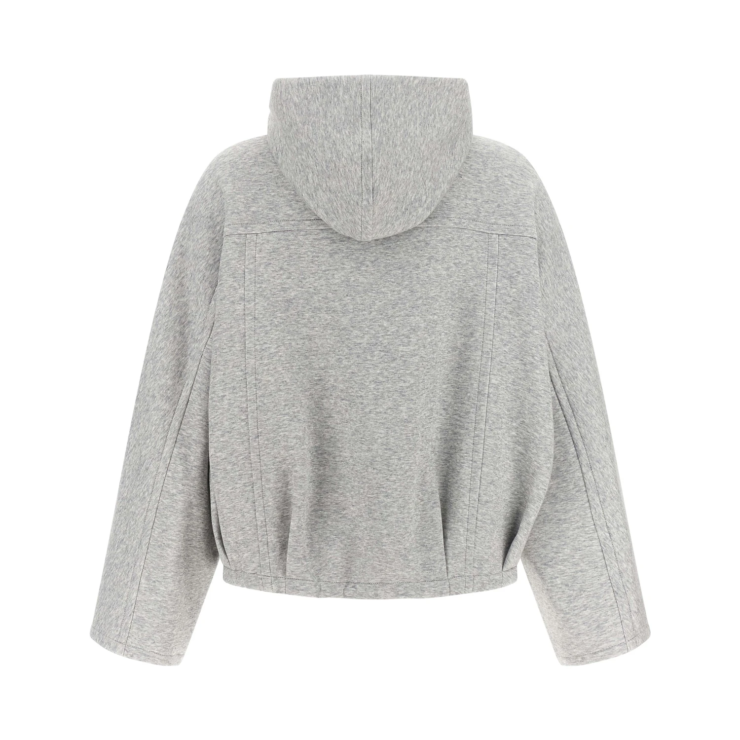 Gray Cotton Hoodie