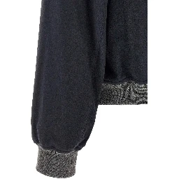 Blue Cashmere Bomber