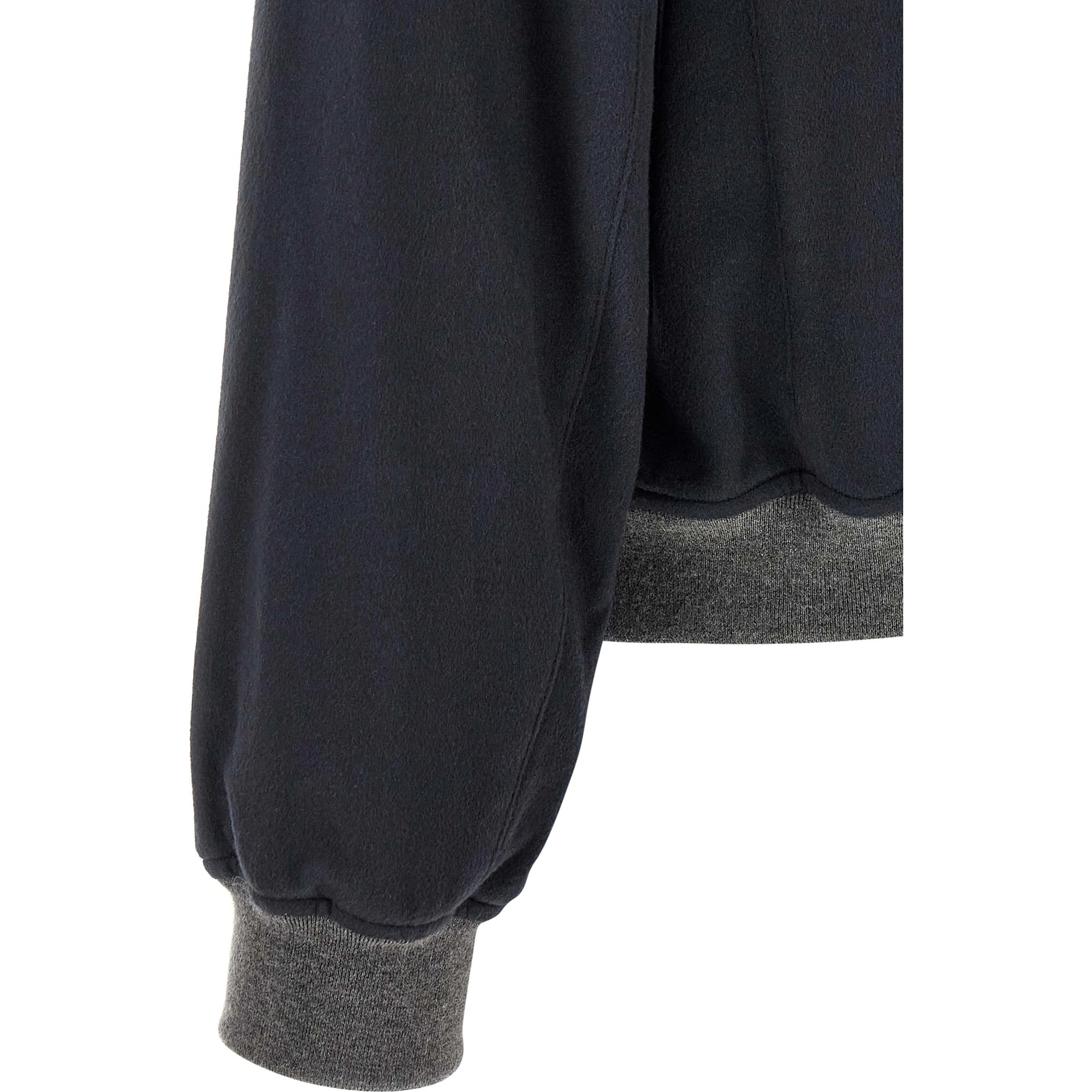 Blue Cashmere Bomber