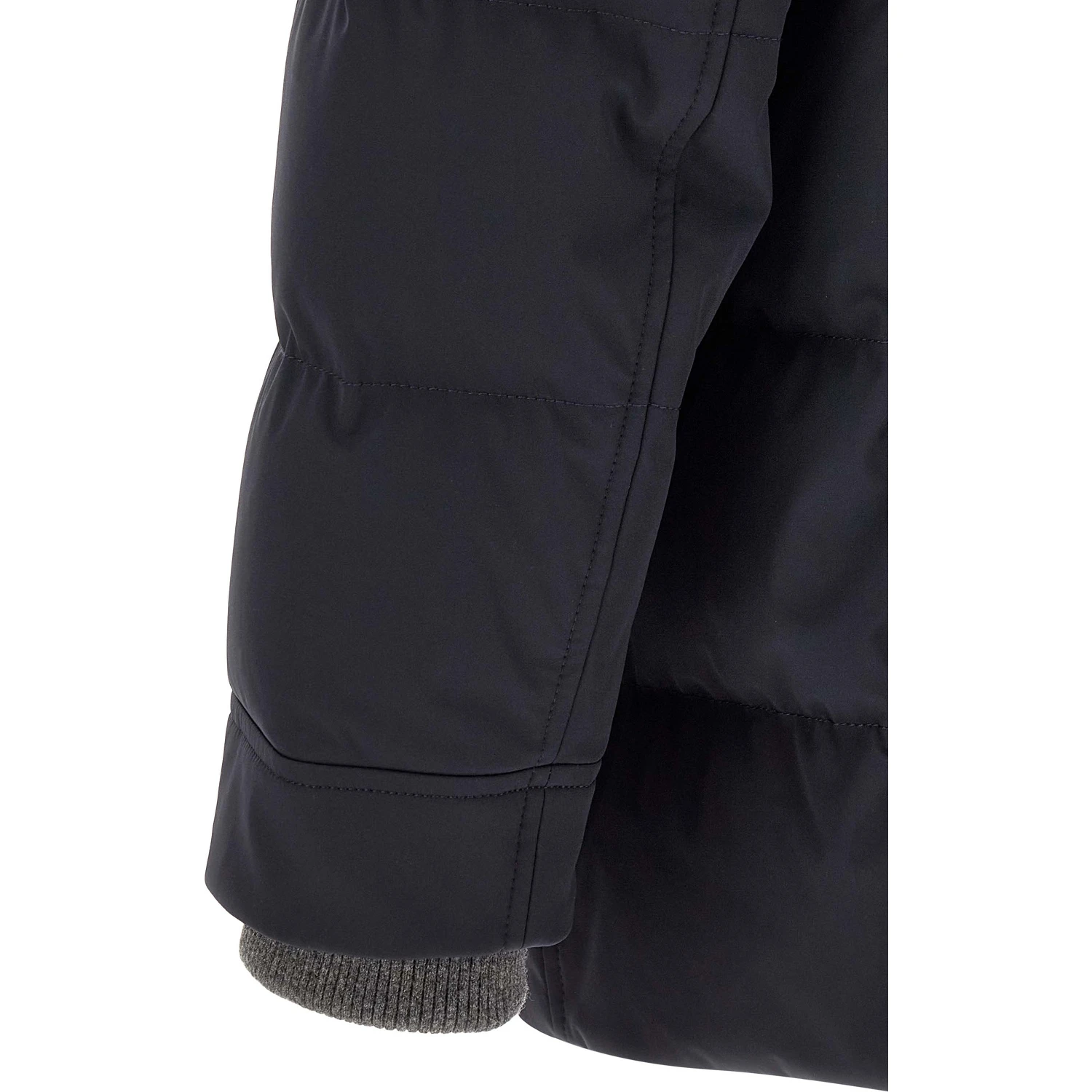 Blue Polyamide Parka