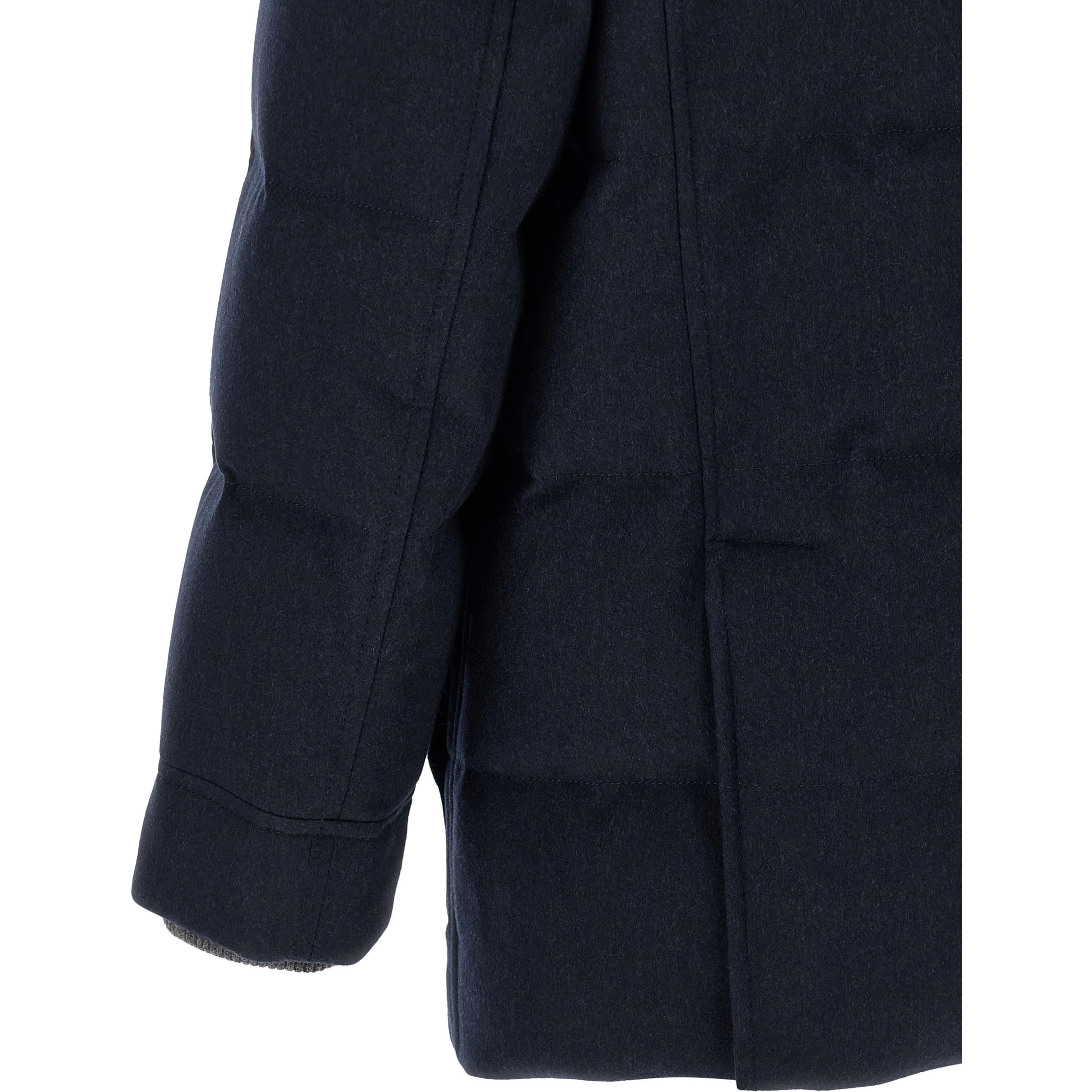 Blue Wool Parka