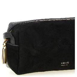 Black Calfskin Crossbody Bag