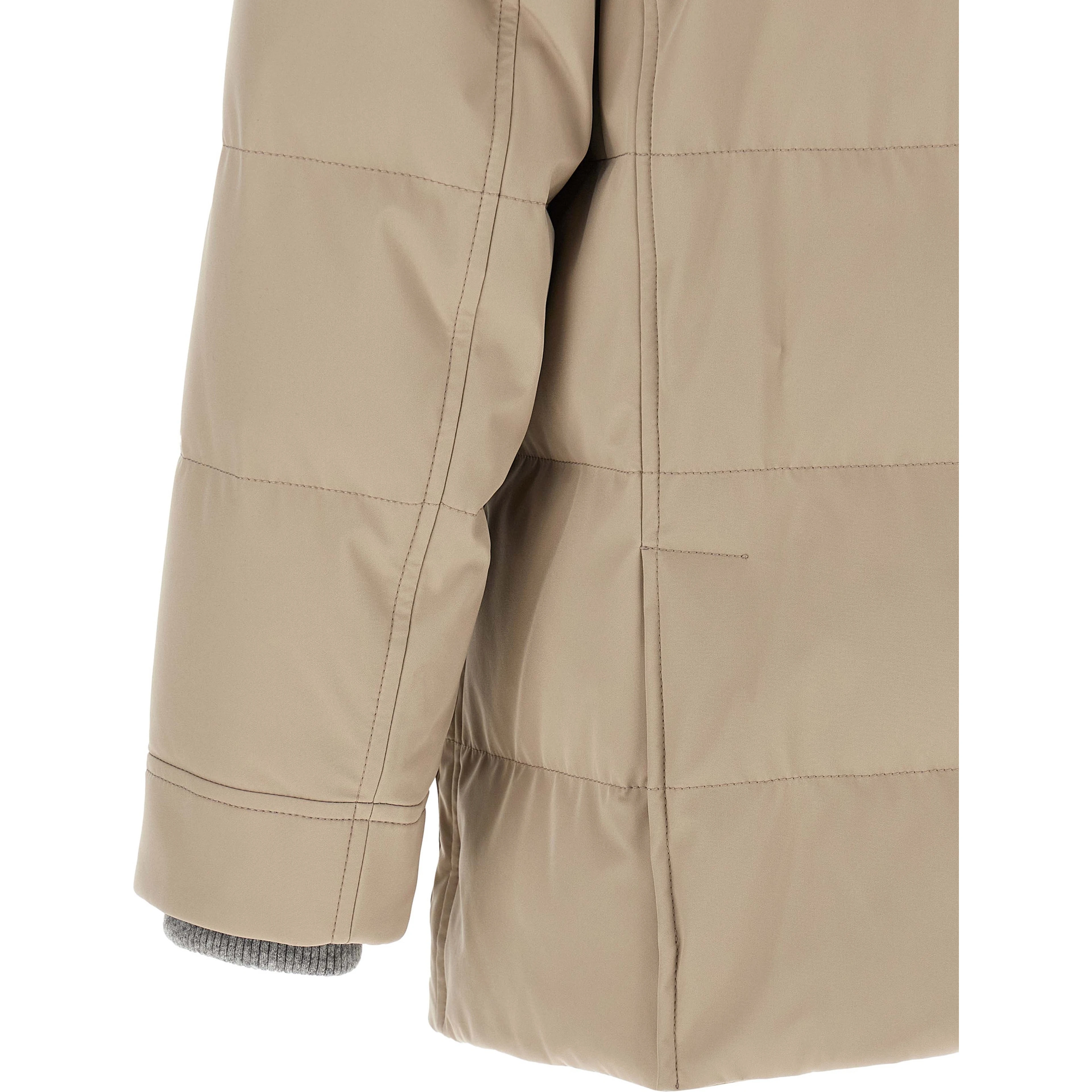 Beige Polyamide Parka