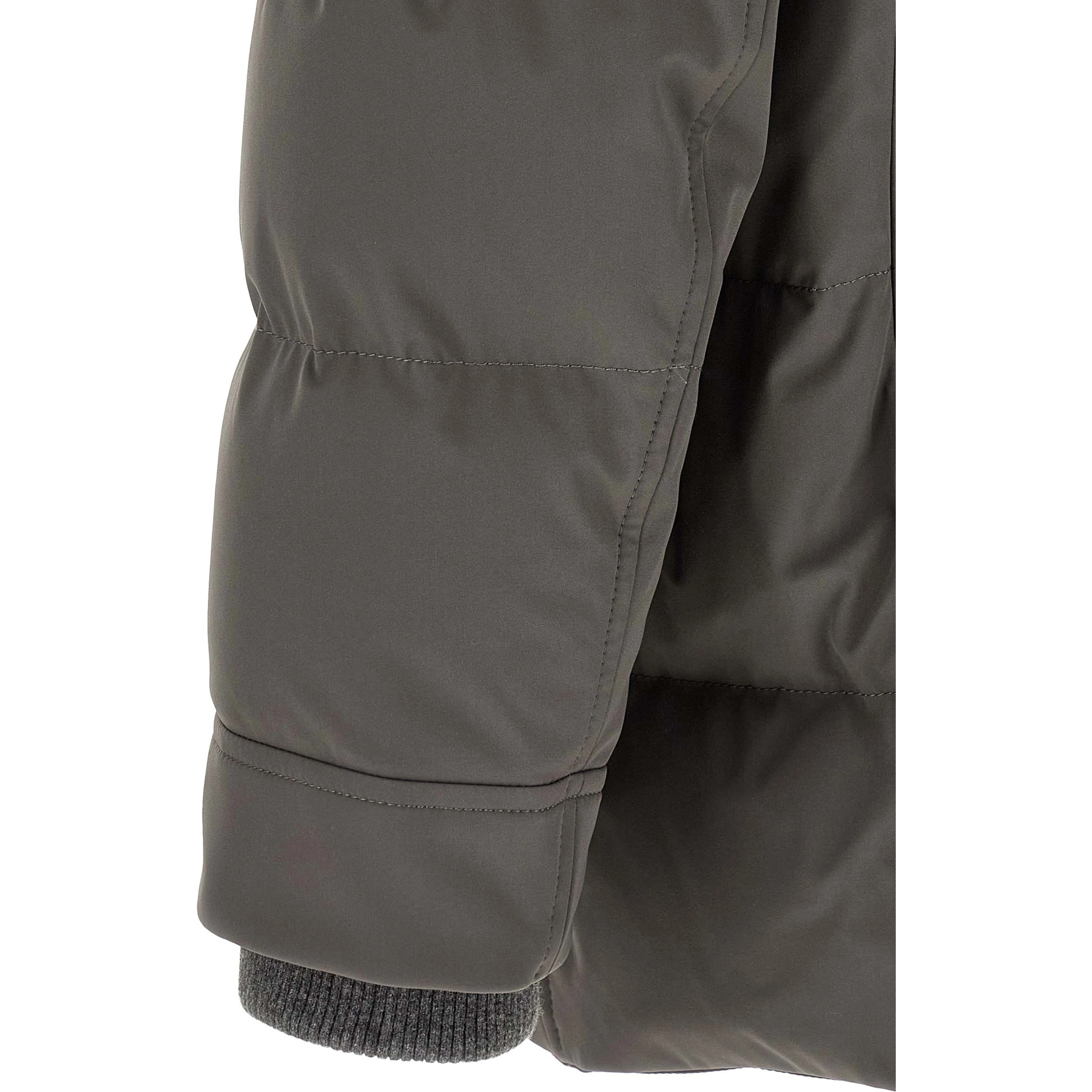 Gray Polyamide Parka