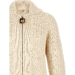 White Cotton Cardigan