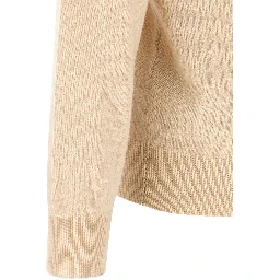 Beige Cashmere Polo Shirt
