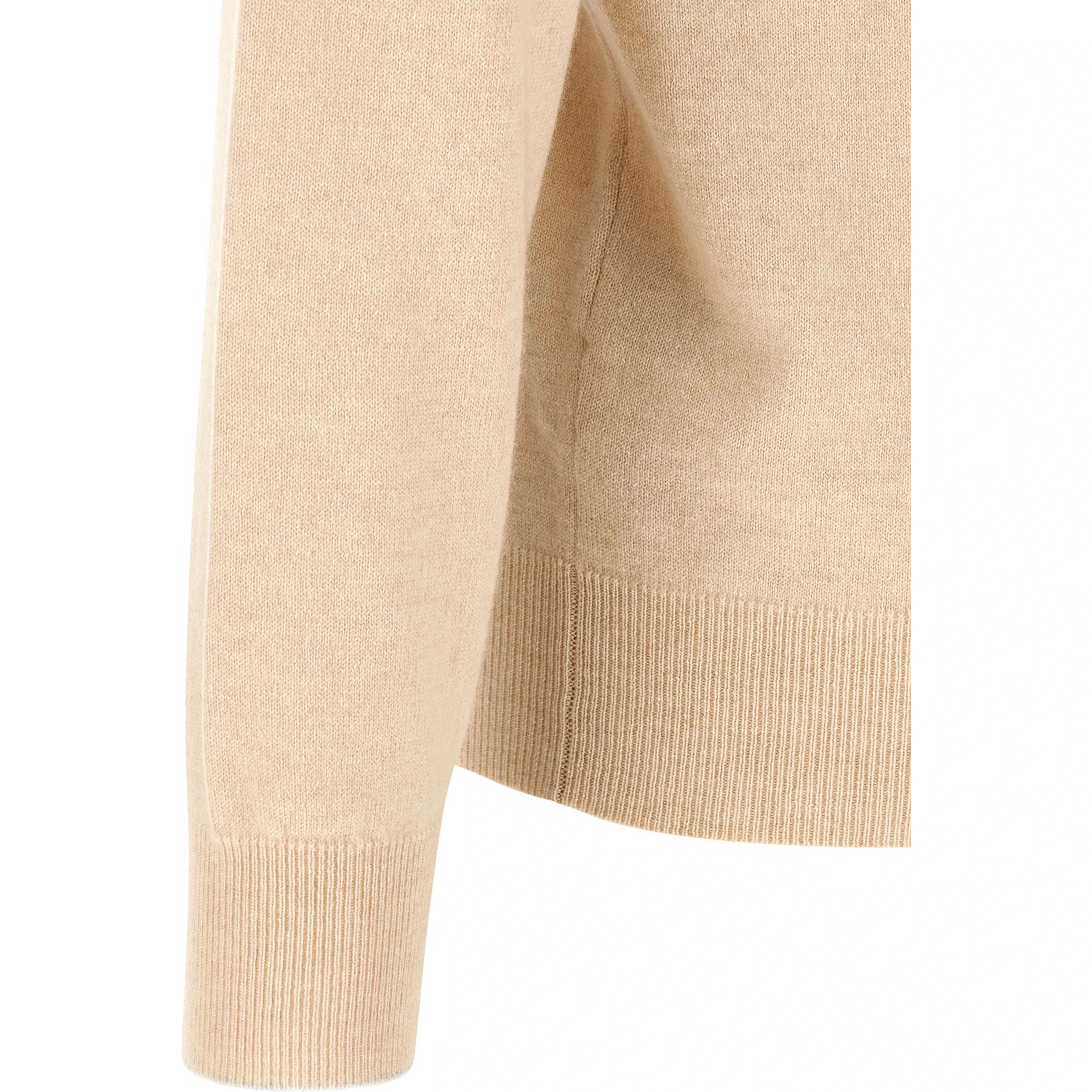 Beige Cashmere Polo Shirt