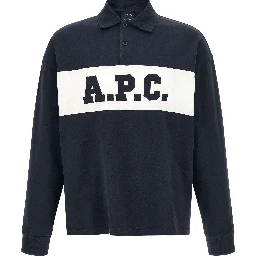 Blue Cotton Polo Shirt