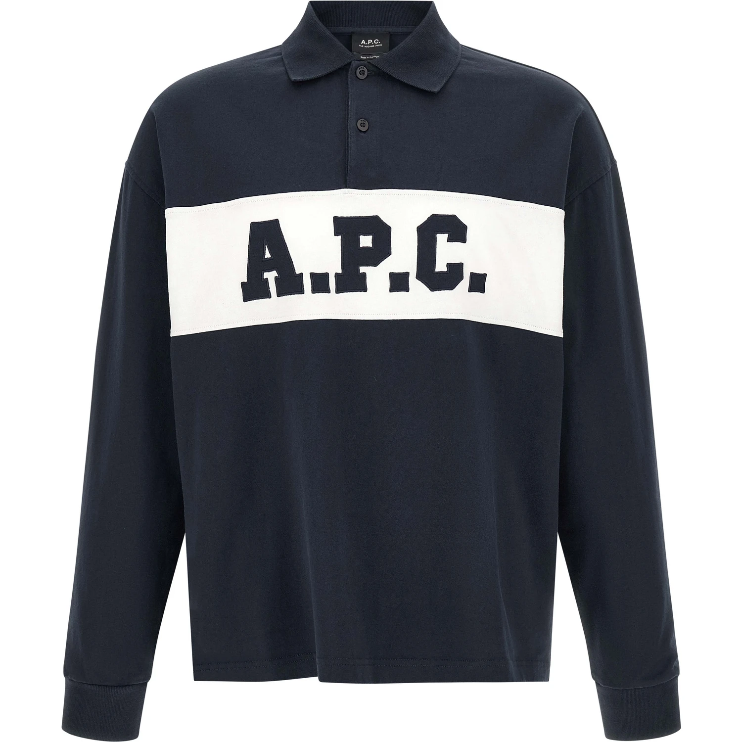 Blue Cotton Polo Shirt