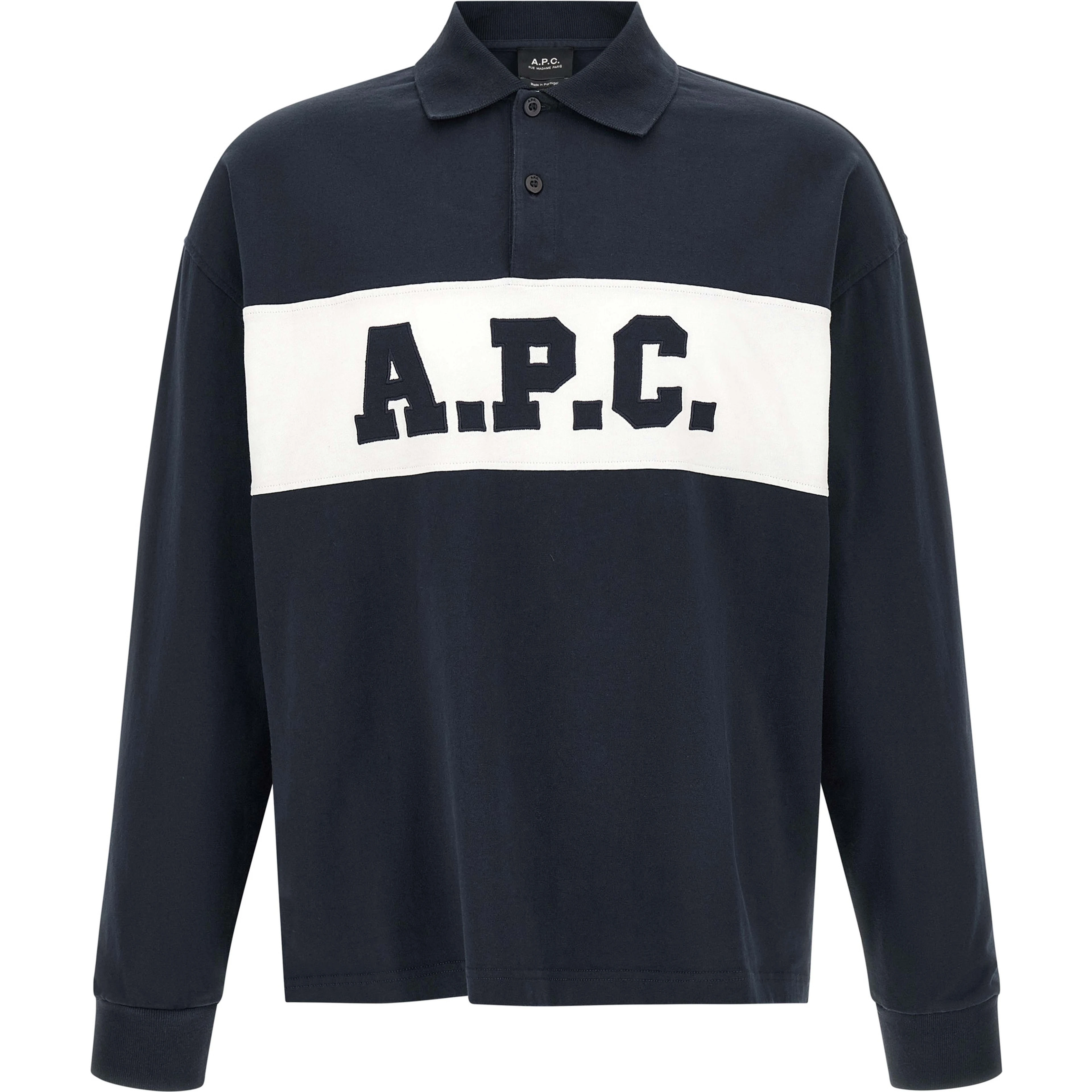 Blue Cotton Polo Shirt