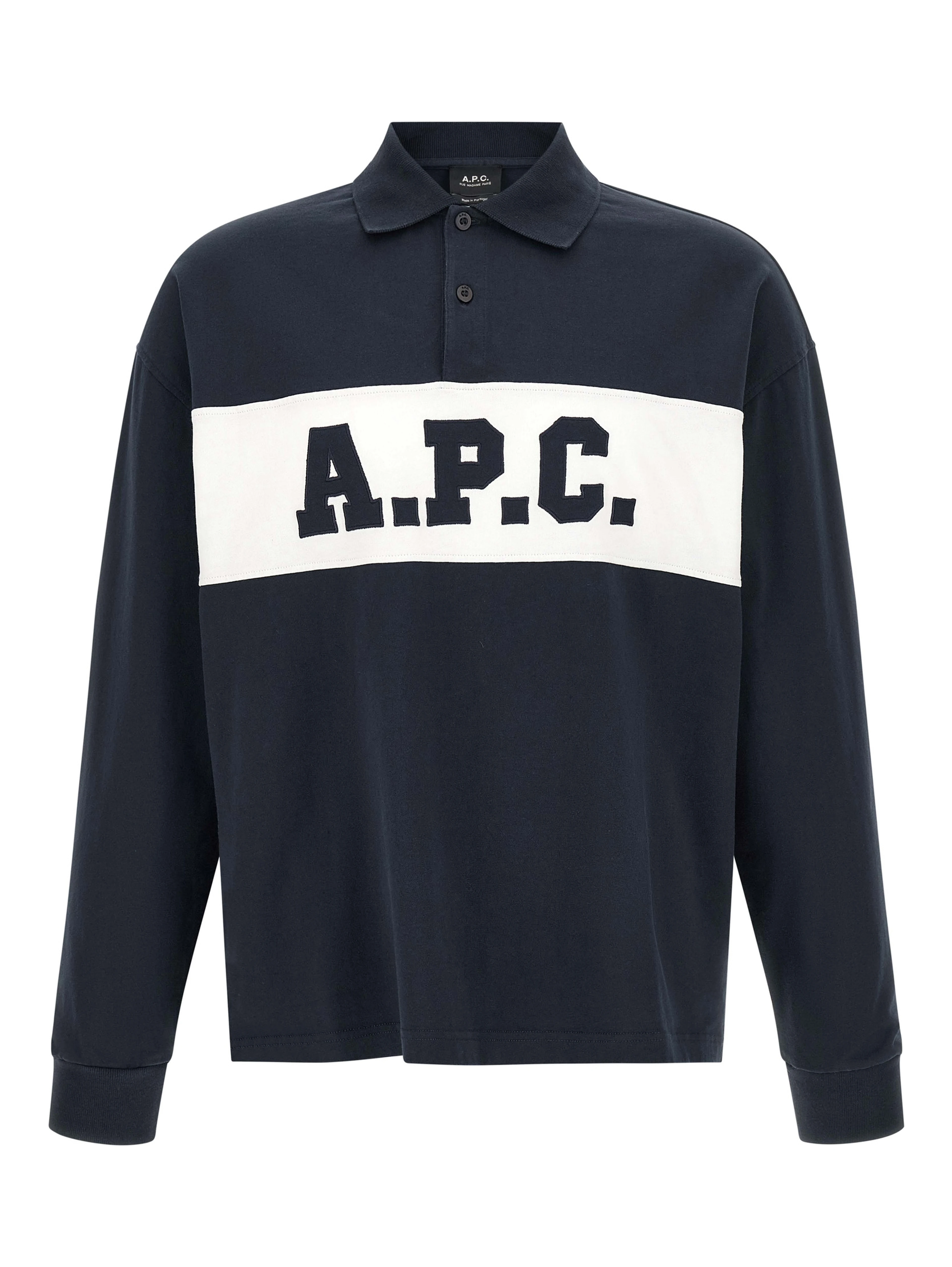 Blue Cotton Polo Shirt