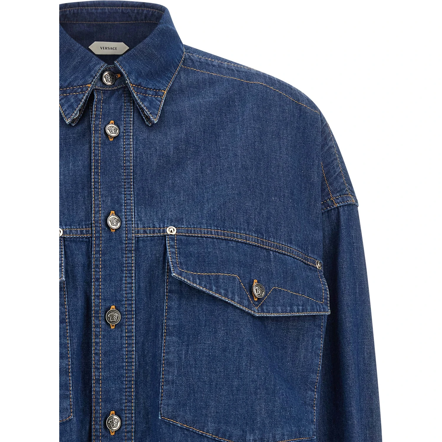 Blue Cotton Blouse