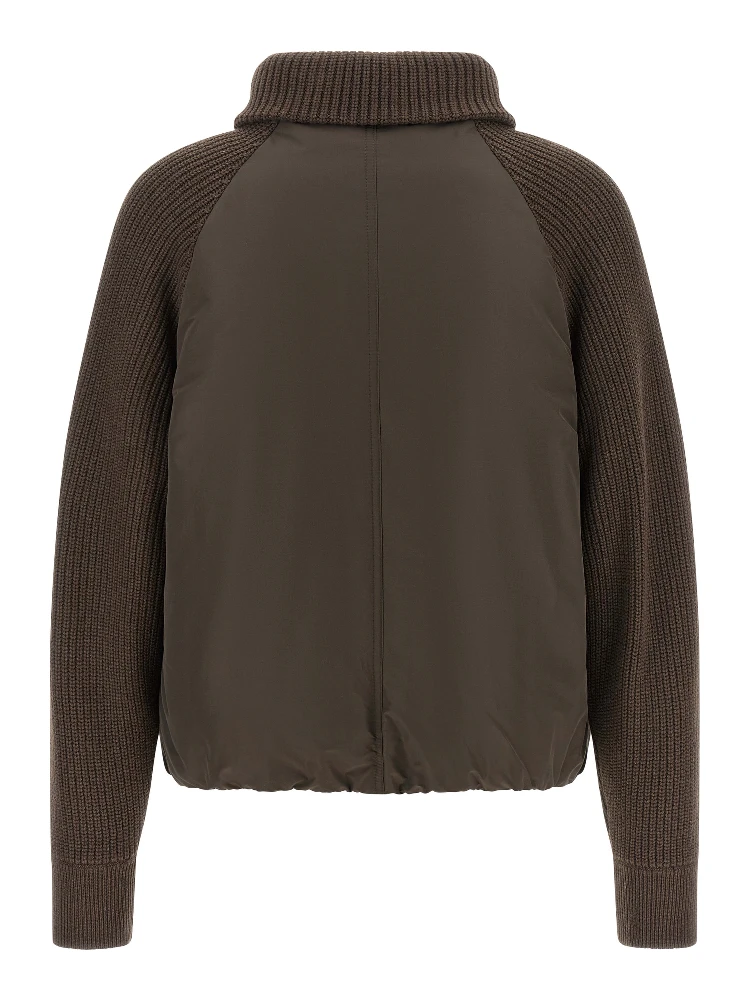 Brown Cotton Full-Length Jacket alternative