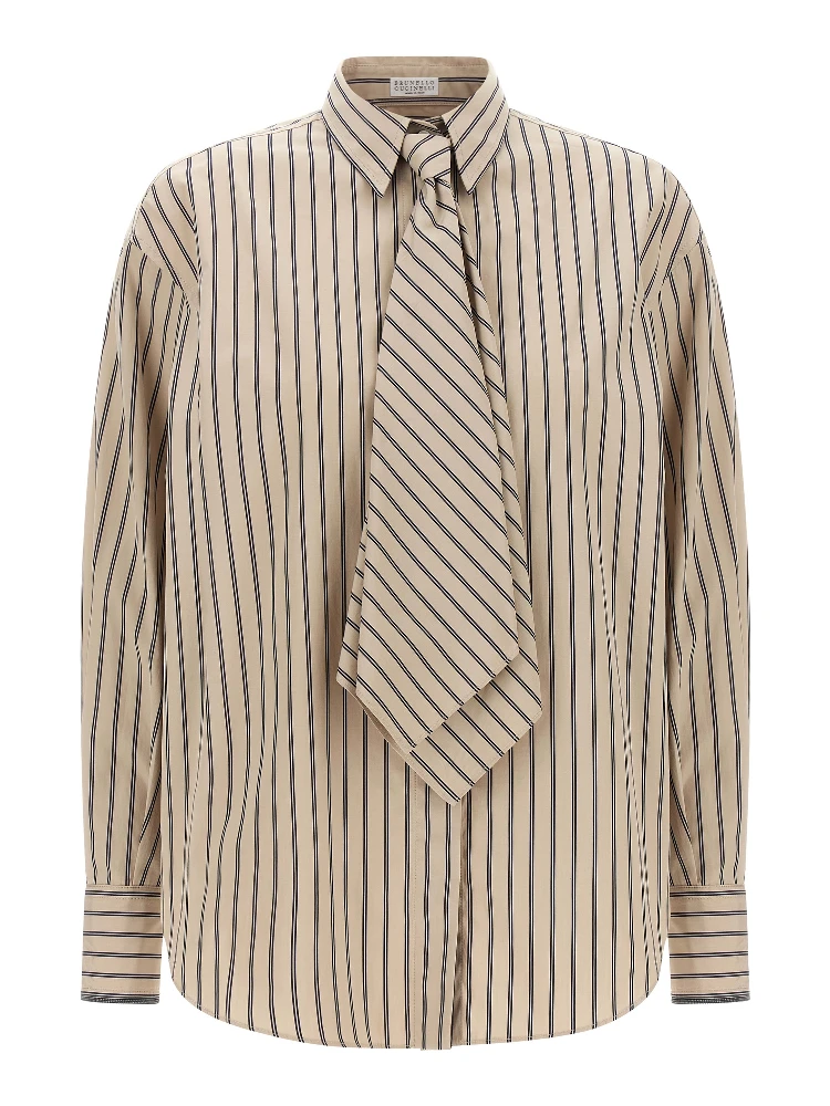 Beige Cotton Blouse