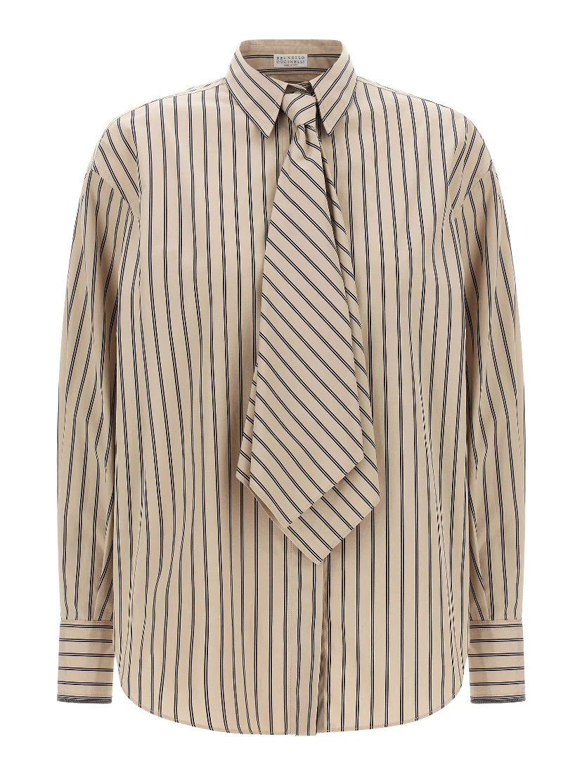 Beige Cotton Blouse