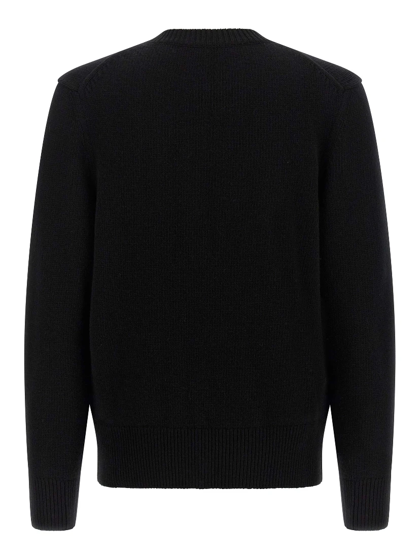 Black Wool Cardigan