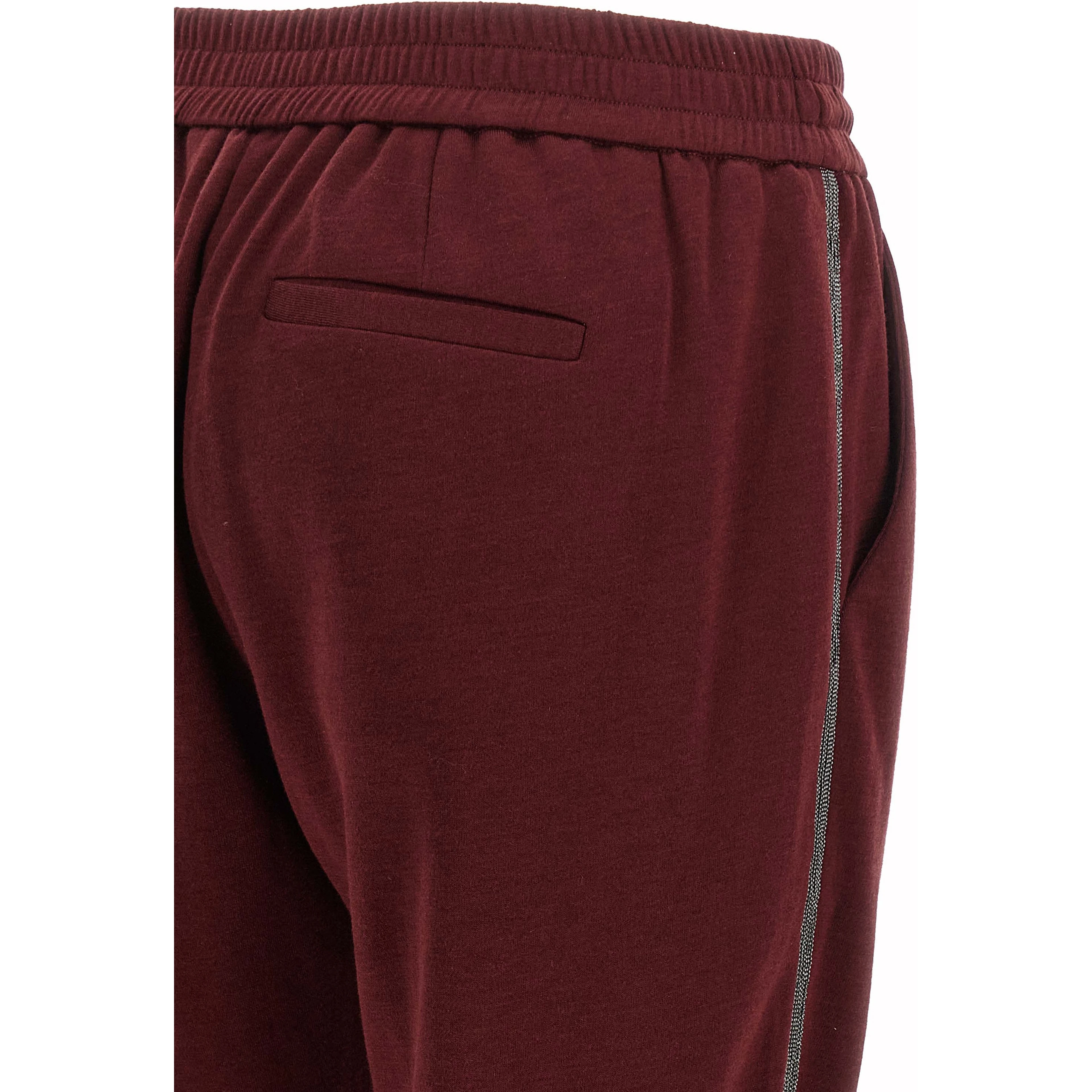 Bordeaux Cotton Joggers (Workout Pants)