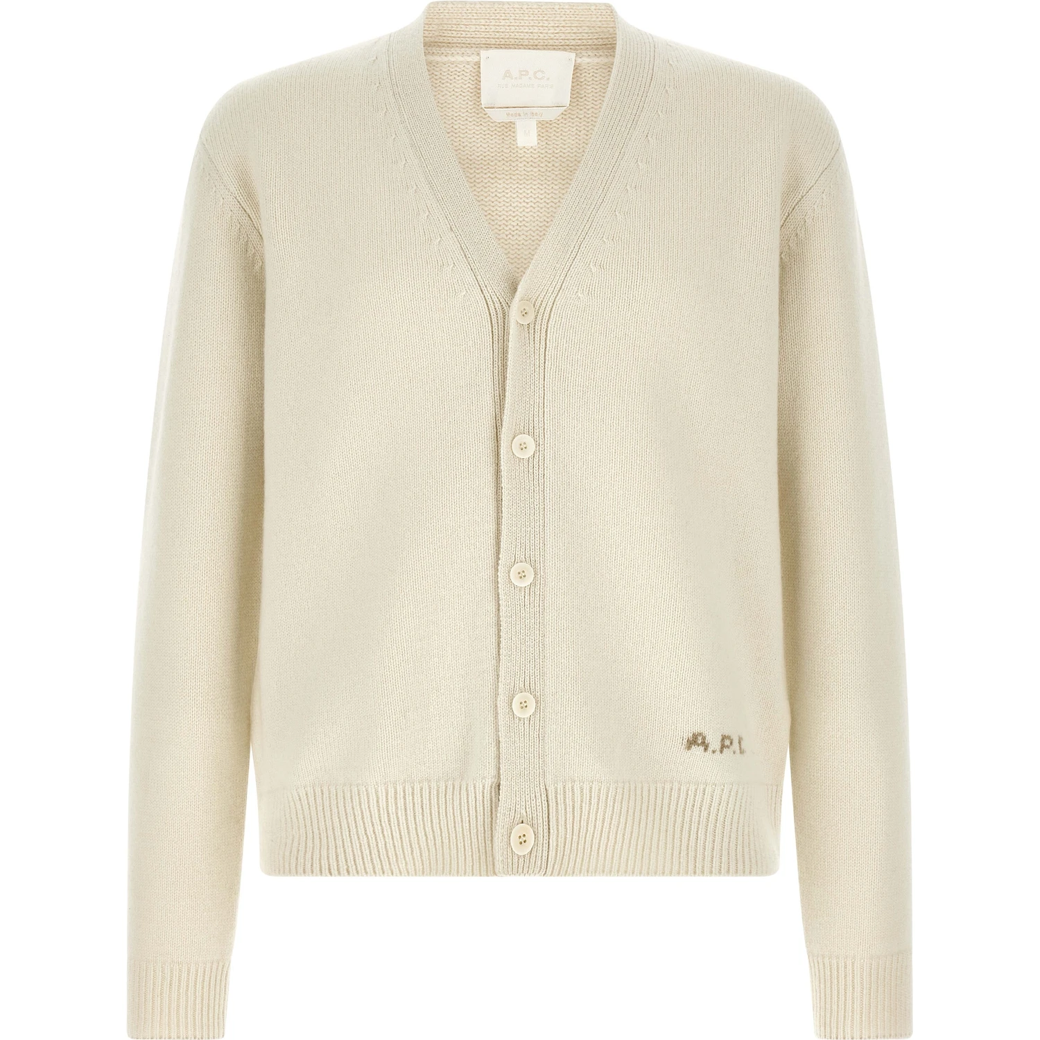 White Wool Cardigan