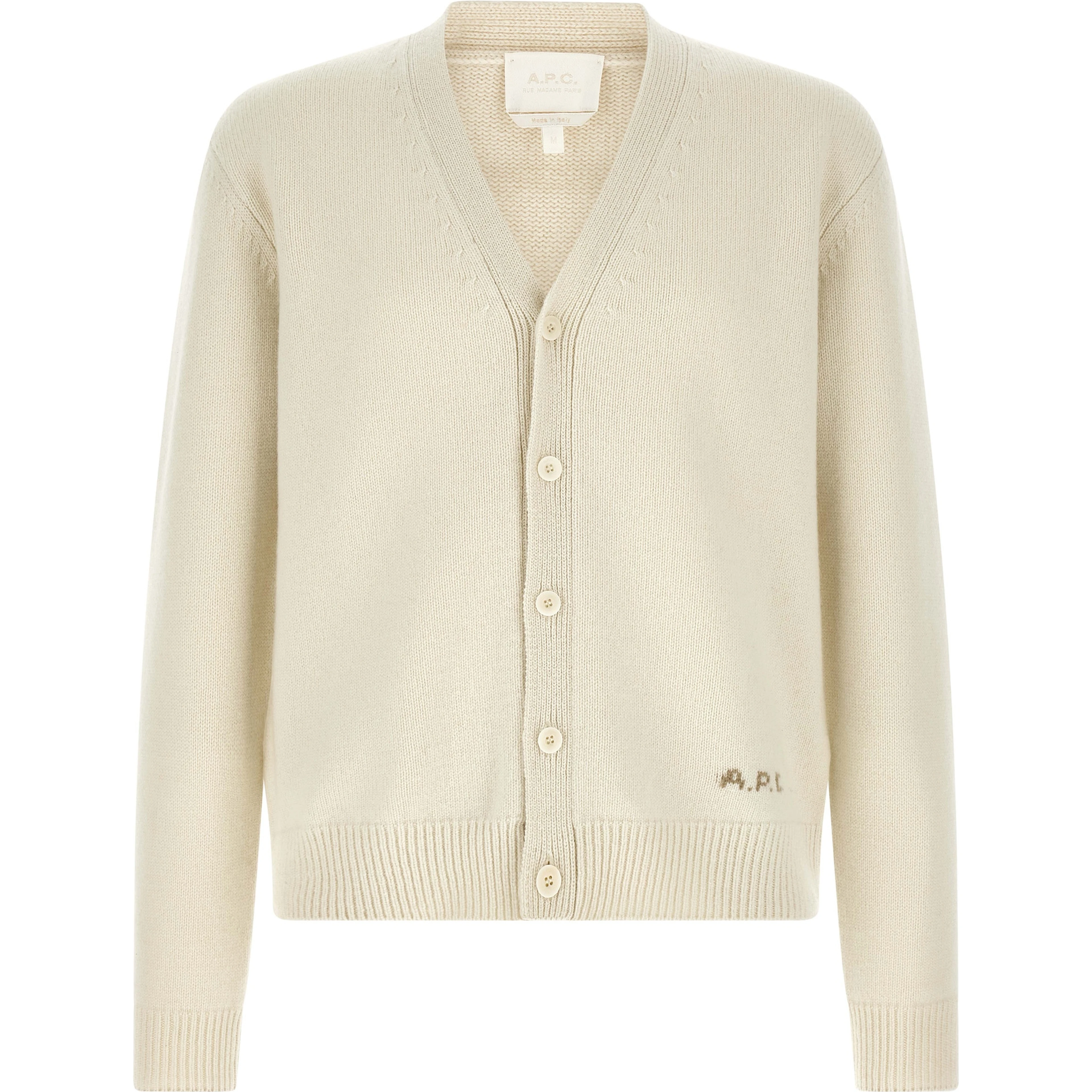 White Wool Cardigan