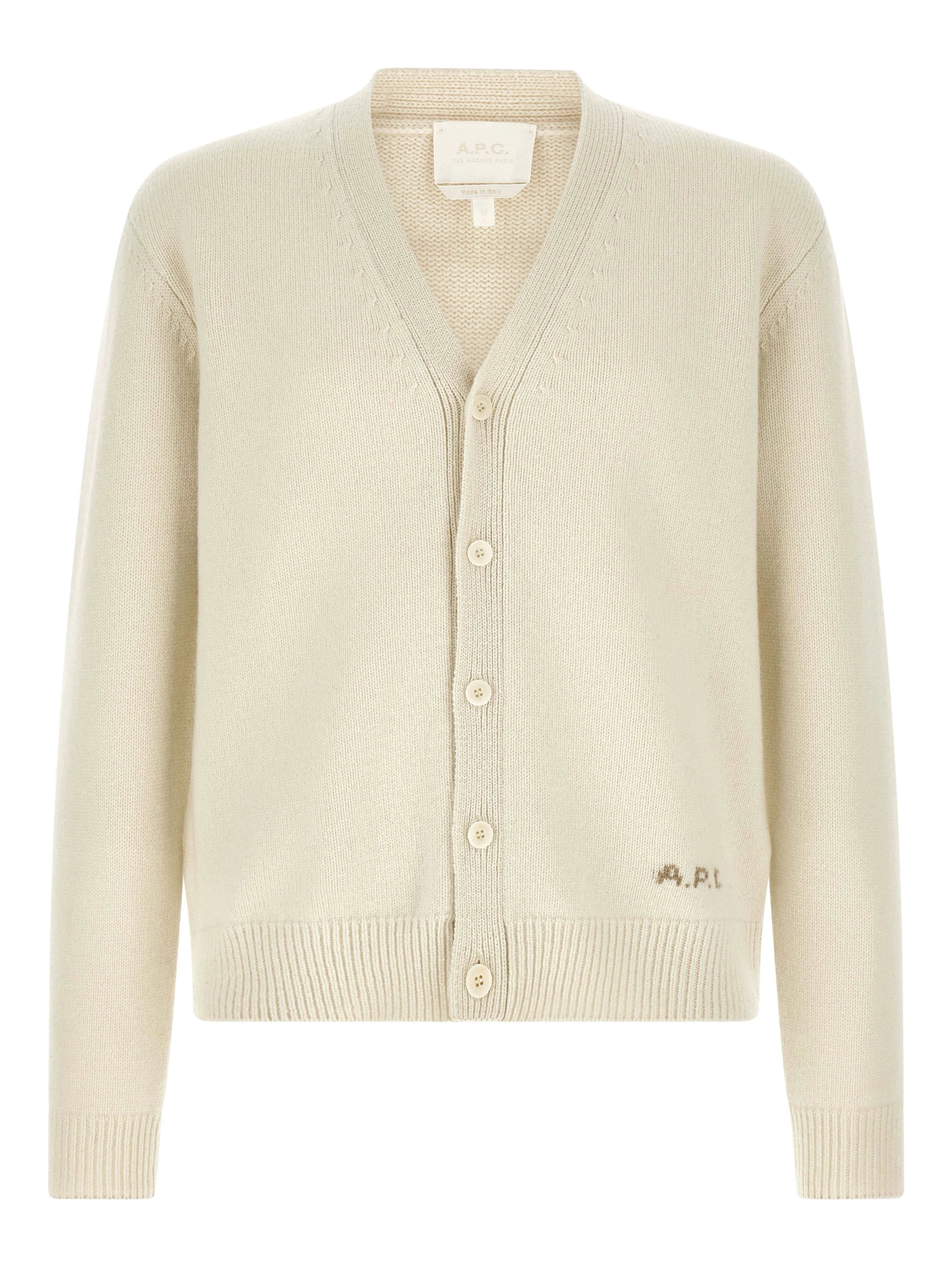 White Wool Cardigan