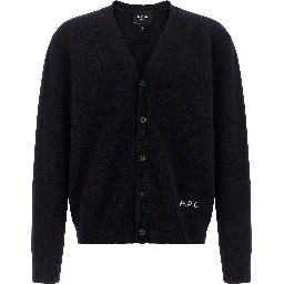 Blue Wool Cardigan