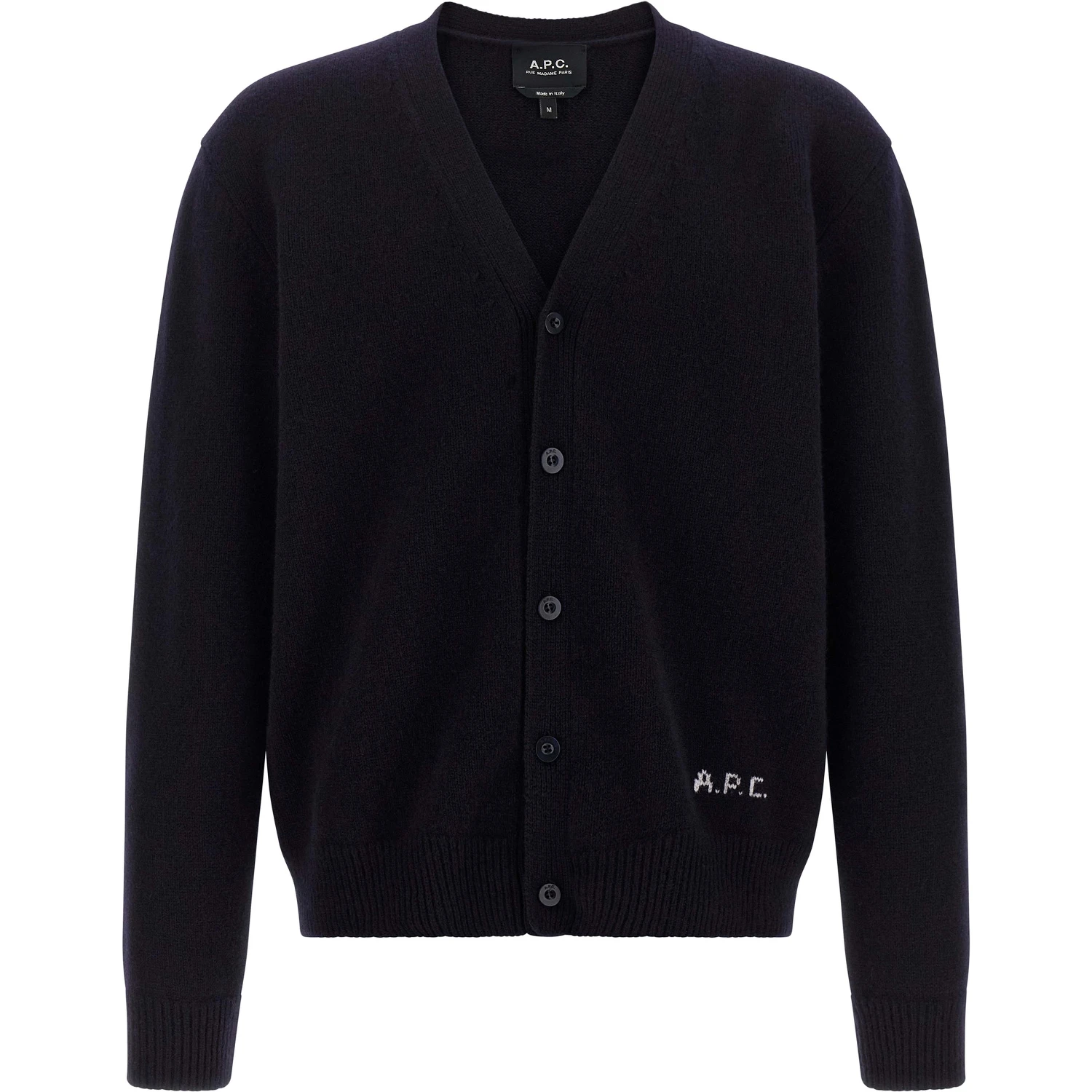 Blue Wool Cardigan