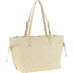 White Calfskin Tote Bag