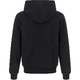 Black Cotton Hoodie