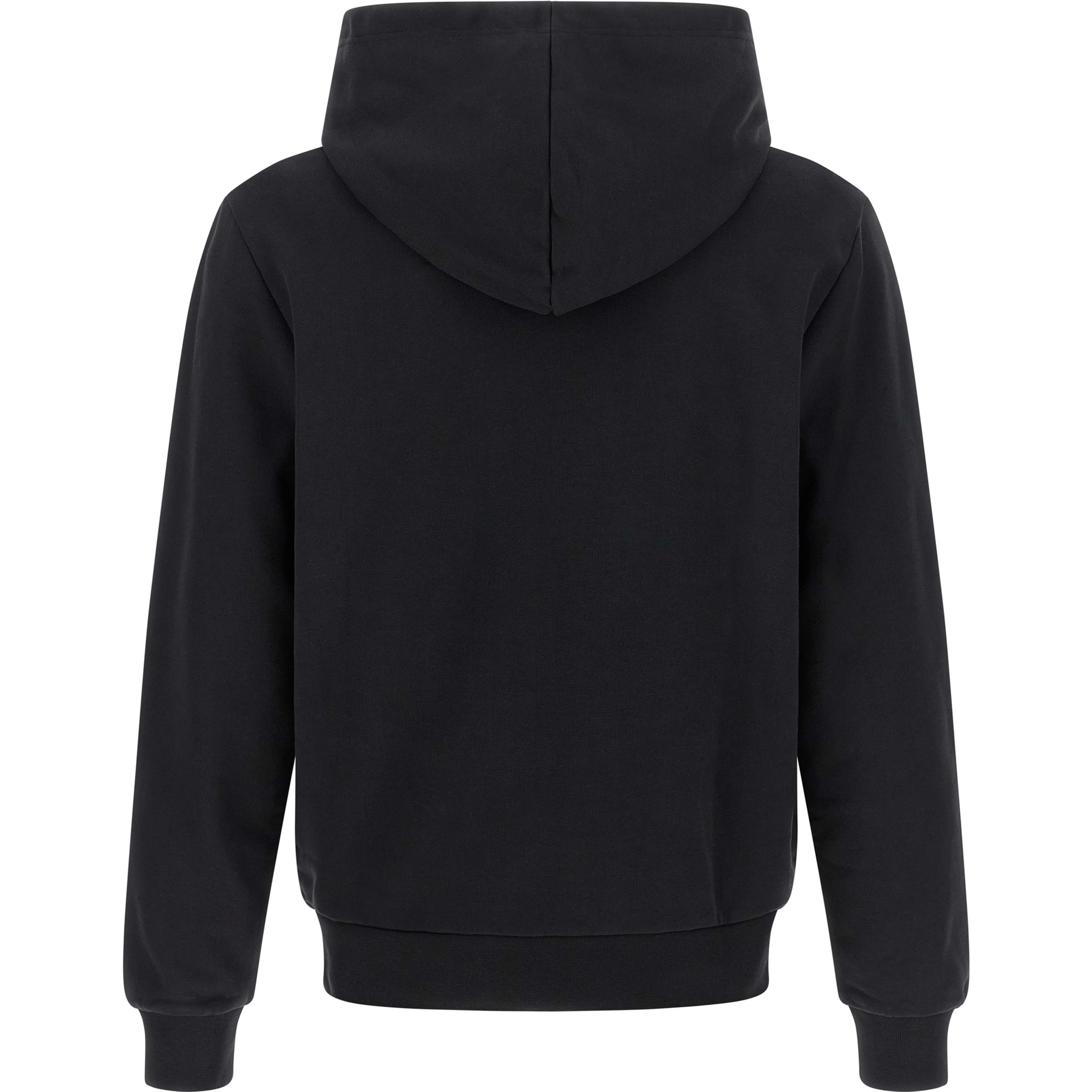 Black Cotton Hoodie