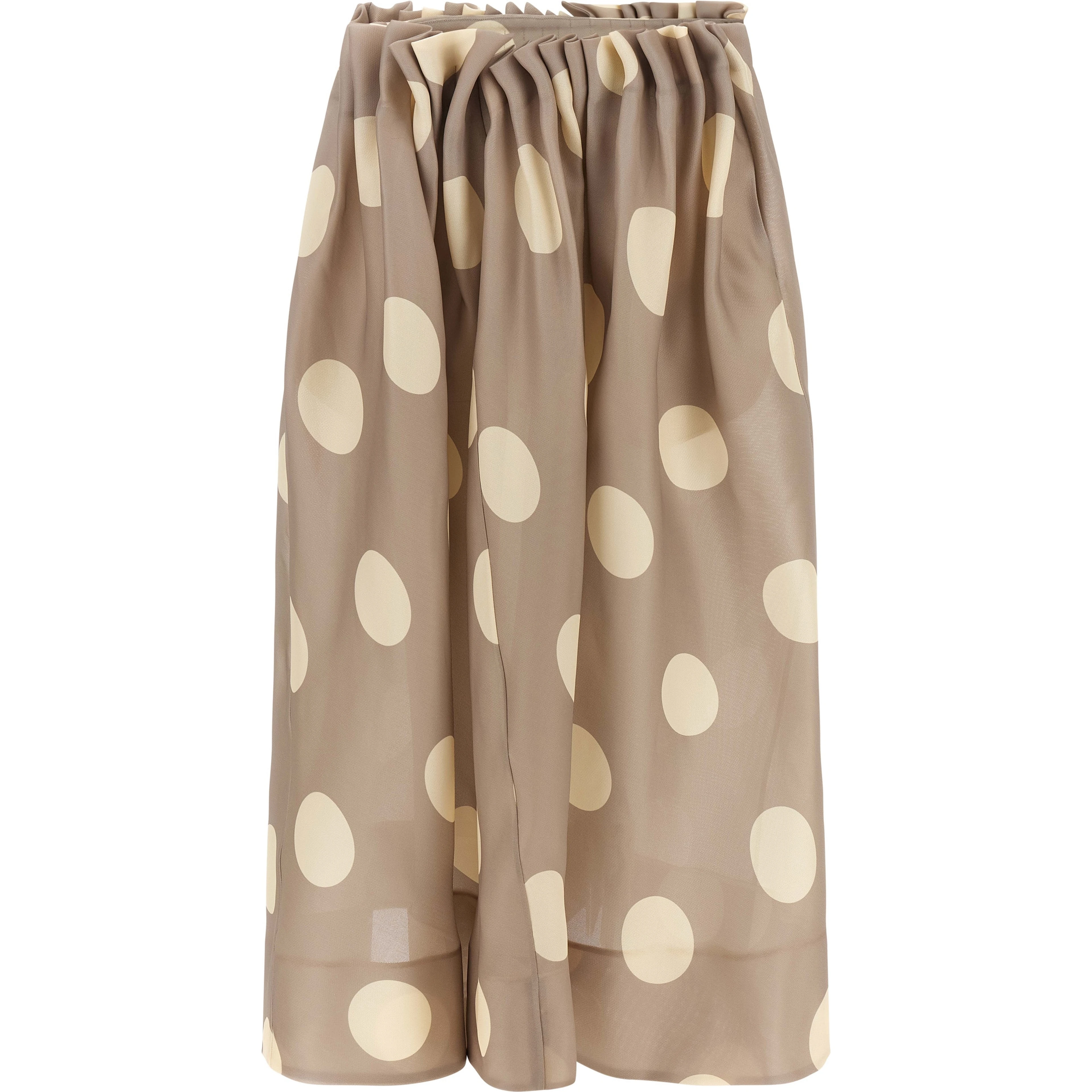 Gray Silk Mini Skirt