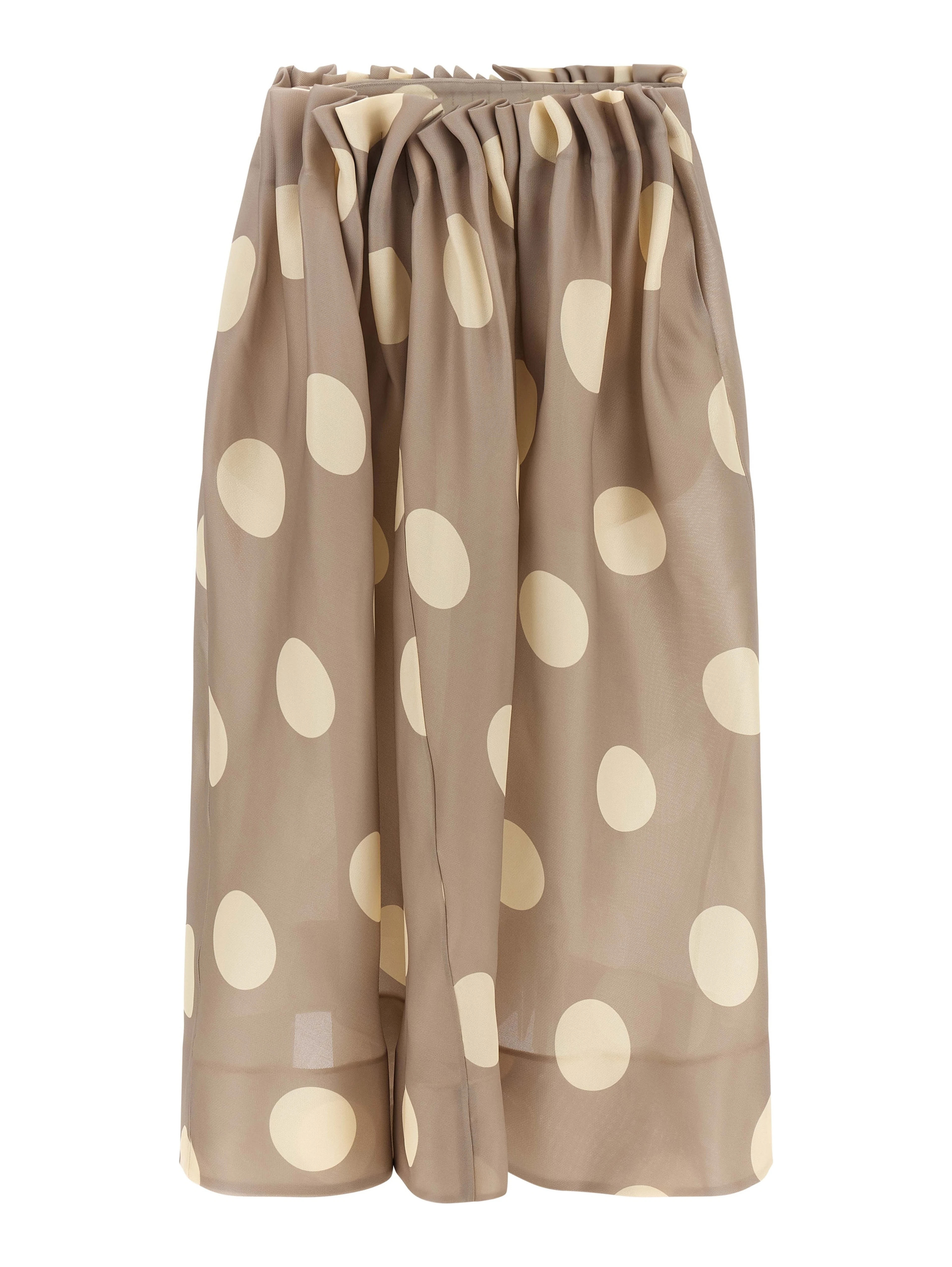 Gray Silk Mini Skirt