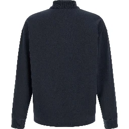 Blue Cotton Polo Shirt