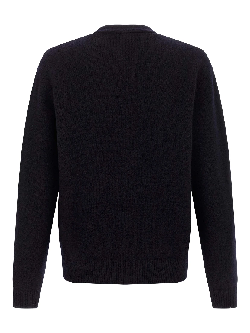 Blue Wool Cardigan