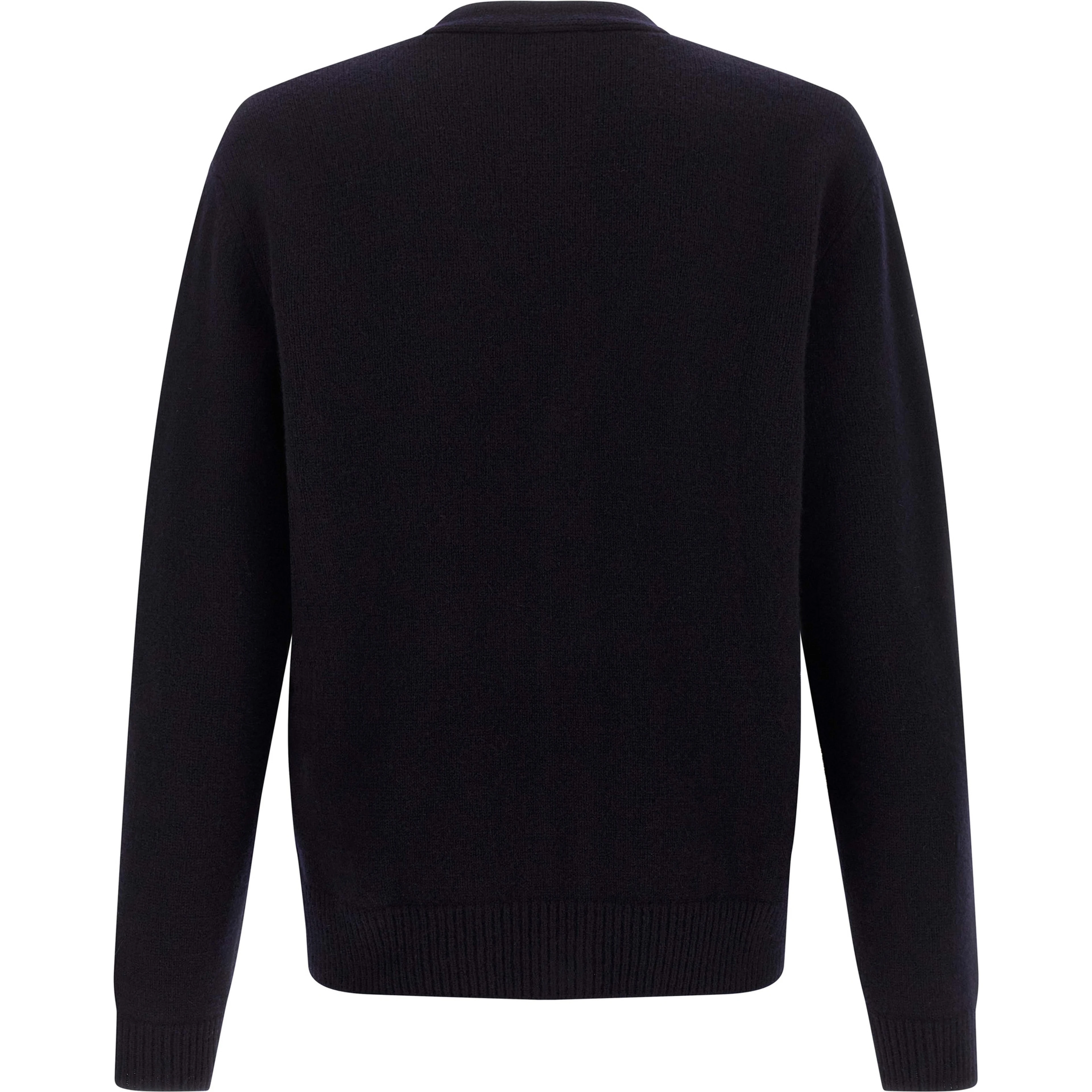 Blue Wool Cardigan